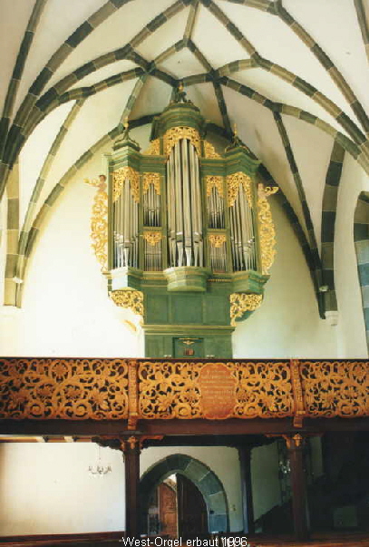 West-Orgel erbaut 1996 - Klicken fr Originalgrsse